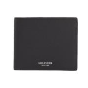 Saffiano Creditcard Munt Portemonnee Tommy Hilfiger , Black , Heren