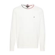 Fijngebreide Crew Neck Sweater Tommy Hilfiger , Beige , Heren