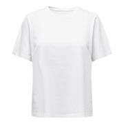 Dames T-shirt Lente/Zomer Collectie Only , White , Dames