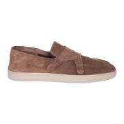 Bruine Leren Loafer Schoenen Officine Creative , Brown , Heren