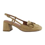 Rafia Beige Stijlvolle Sandalen Bibi Lou , Beige , Dames