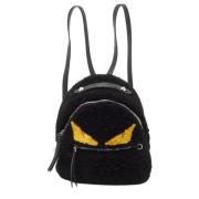 Pre-owned Leather backpacks Fendi Vintage , Black , Dames