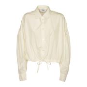 Beige Casual Overhemden Msgm , Beige , Dames