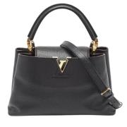 Pre-owned Leather handbags Louis Vuitton Vintage , Black , Dames