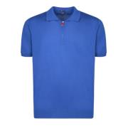 Blauwe T-shirts Polos voor mannen Kiton , Blue , Heren