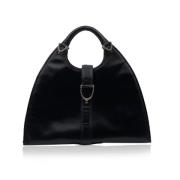 Pre-owned Leather handbags Gucci Vintage , Black , Dames