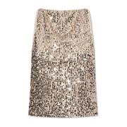 Paillettentop Rotate Birger Christensen , Beige , Dames