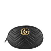 Pre-owned Leather crossbody-bags Gucci Vintage , Black , Dames