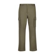 Rechte Pijp Katoenen Broek Moncler , Green , Heren