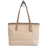 Pre-owned Canvas totes Coach Pre-owned , Beige , Dames