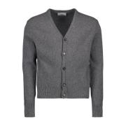 V-hals Kasjmier Vest Ami Paris , Gray , Heren