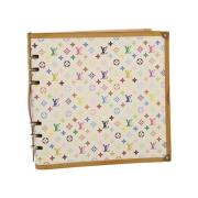 Pre-owned Silk scarves Louis Vuitton Vintage , White , Unisex