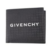 Leren Micro 4G Flap Portemonnee Givenchy , Black , Heren