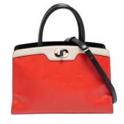 Pre-owned Leather totes Bvlgari Vintage , Red , Dames