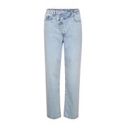 Asymmetrische Sluiting Wijde Pijp Jeans Lichtblauw My Essential Wardro...