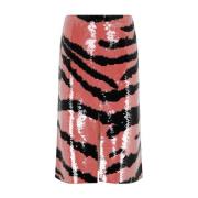 Tijgerprint Pailletten Rok Multicolor Bottega Veneta , Multicolor , Da...