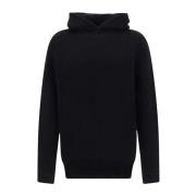 Kasjmier Wol Hoodie Aw22 Burberry , Black , Heren