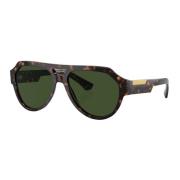 Havana/Green Zonnebril Dg4466 Dolce & Gabbana , Brown , Heren