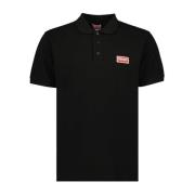 Klassieke Logo Polo Shirt Kenzo , Black , Heren