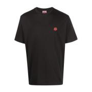 Katoenen Logo Patch T-Shirt Kenzo , Black , Heren