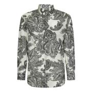 Witte Paisley Print Overhemd met Lange Mouwen Etro , Multicolor , Here...