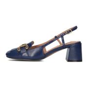 Blauwe Slingbacks met Blokhak Bibi Lou , Blue , Dames