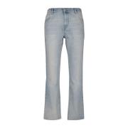 Rechte Pijp Denim Jeans Blauw Gewassen Courrèges , Blue , Heren