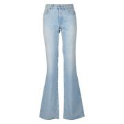 Vervaagde Denim Jeans Off White , Blue , Dames