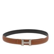 Pre-owned Leather belts Hermès Vintage , Brown , Dames