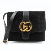 Pre-owned Suede shoulder-bags Gucci Vintage , Black , Dames