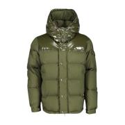 Gewatteerde Hoodie Jas Moncler , Green , Heren