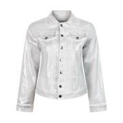 Coated Jeans Jacket Wendy Zoso , Gray , Dames