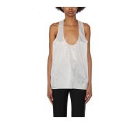 Nylon Tank Top Christian Boaro , White , Dames