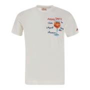 Beperkte Oplage Wit T-shirt MC2 Saint Barth , White , Heren