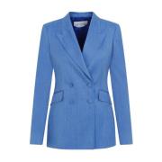 Lichtblauwe Wollen Blazer Gabriela Hearst , Blue , Dames