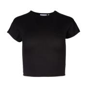 Casual Katoenen T-Shirt Calvin Klein , Black , Dames