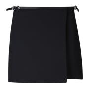 Zwarte Mini Rok met Voyou Details Givenchy , Black , Dames