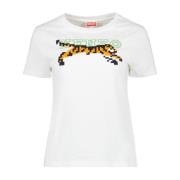 Pixel T-shirt Kenzo , White , Dames