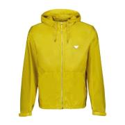 Gerecyclede Nylon Hoodie Jas Prada , Yellow , Heren