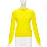 Pre-owned Wool tops Celine Vintage , Yellow , Dames