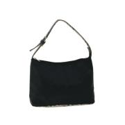 Pre-owned Nylon shoulder-bags Burberry Vintage , Black , Dames