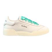 Lage Leren Sneakers met Satijnen Veters Ghoud , Multicolor , Dames