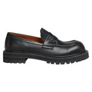 Leren chunky loafer met piercings Marni , Black , Heren