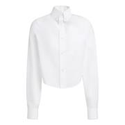 poplin cropped shirt Marni , White , Dames