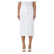 Longuette Rok Liu Jo , White , Dames