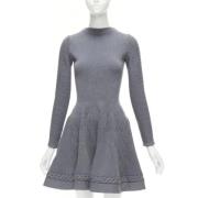Pre-owned Wool dresses Alaïa Pre-owned , Gray , Dames