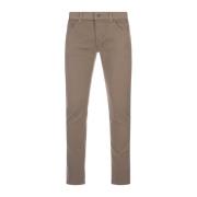 Slim Fit Zandkleurige Jeans Dondup , Brown , Heren