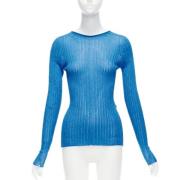 Pre-owned Fabric tops Celine Vintage , Blue , Dames