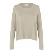 Zachte Gebreide Trui Beige Melange Masai , Beige , Dames