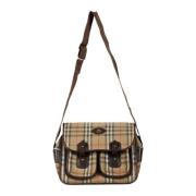 Pre-owned Leather crossbody-bags Burberry Vintage , Multicolor , Dames